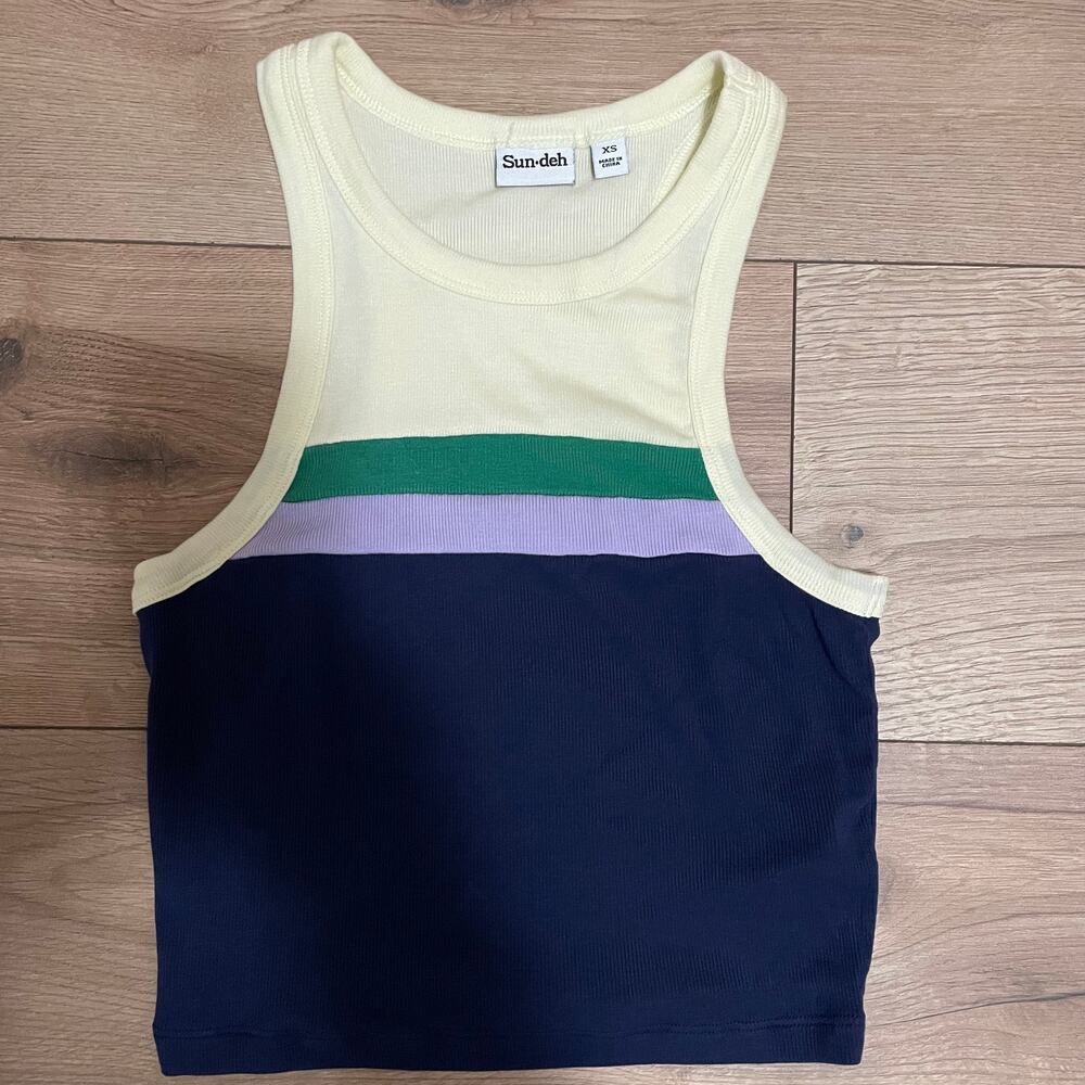 Sun-deh Womens Tank Halter Cropped Top Womens XS